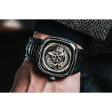 SEVENFRIDAY S-SERIES AUTOMATIC SF-S2/01 BLACK LEATHER MEN'S WATCH