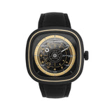 Sevenfriday BlacK Dial And Leather Strap Men Watch SF-T2/06