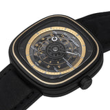 Sevenfriday BlacK Dial And Leather Strap Men Watch SF-T2/06