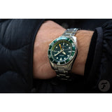 Seiko Prospex GMT Green Dial And Silver Stainless Steel Men Watch SFK003J1P