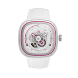 SEVENFRIDAY BEACH CLUB SF-P3C/12 WHITE LEATHER STRAP WOMEN WATCH