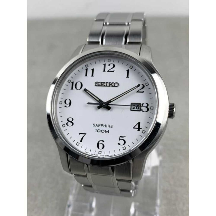 SEIKO GENERAL SGEH67P1 ANALOG STAINLESS STEEL MEN'S SILVER WATCH - H2 Hub Watches