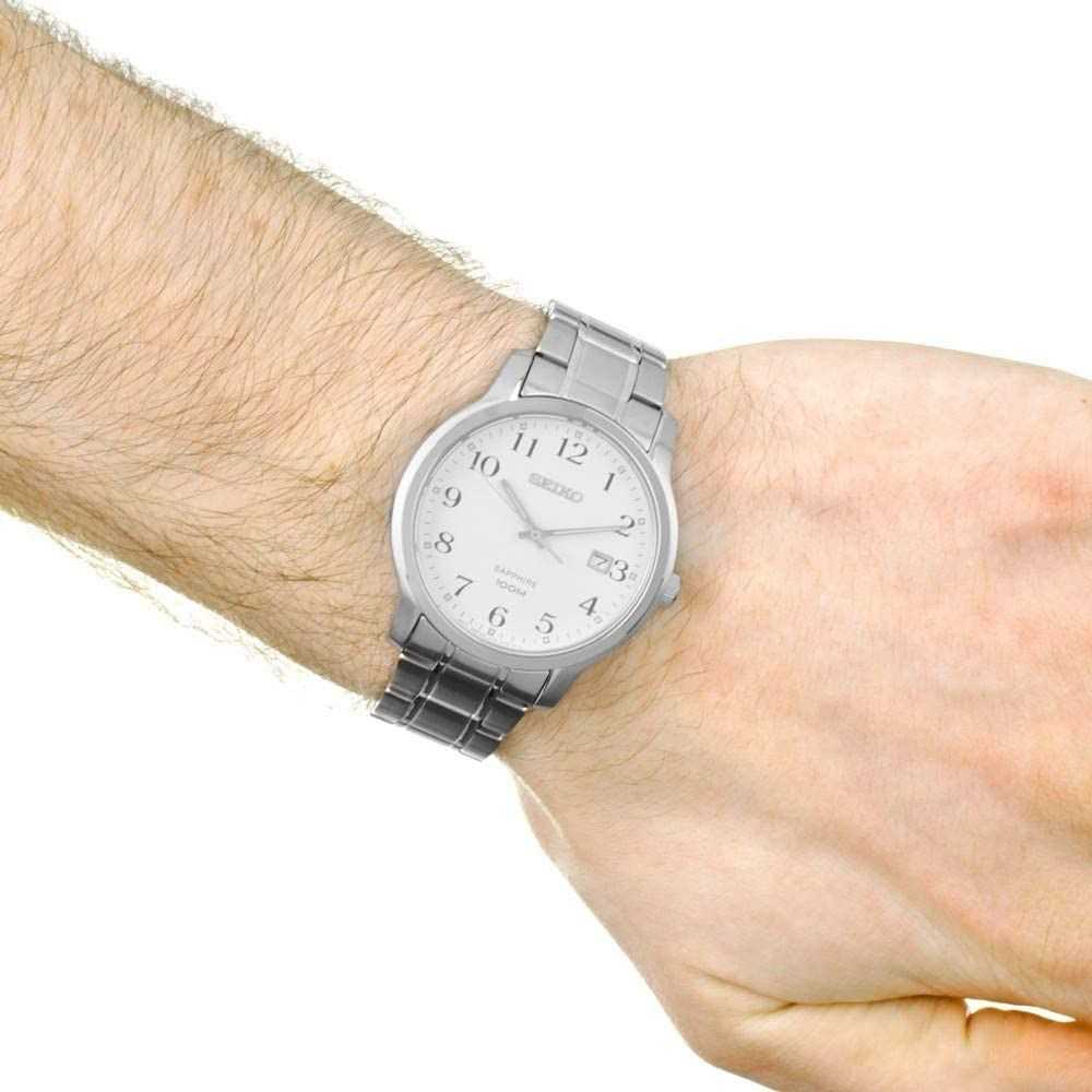 SEIKO GENERAL SGEH67P1 ANALOG STAINLESS STEEL MEN'S SILVER WATCH - H2 Hub Watches