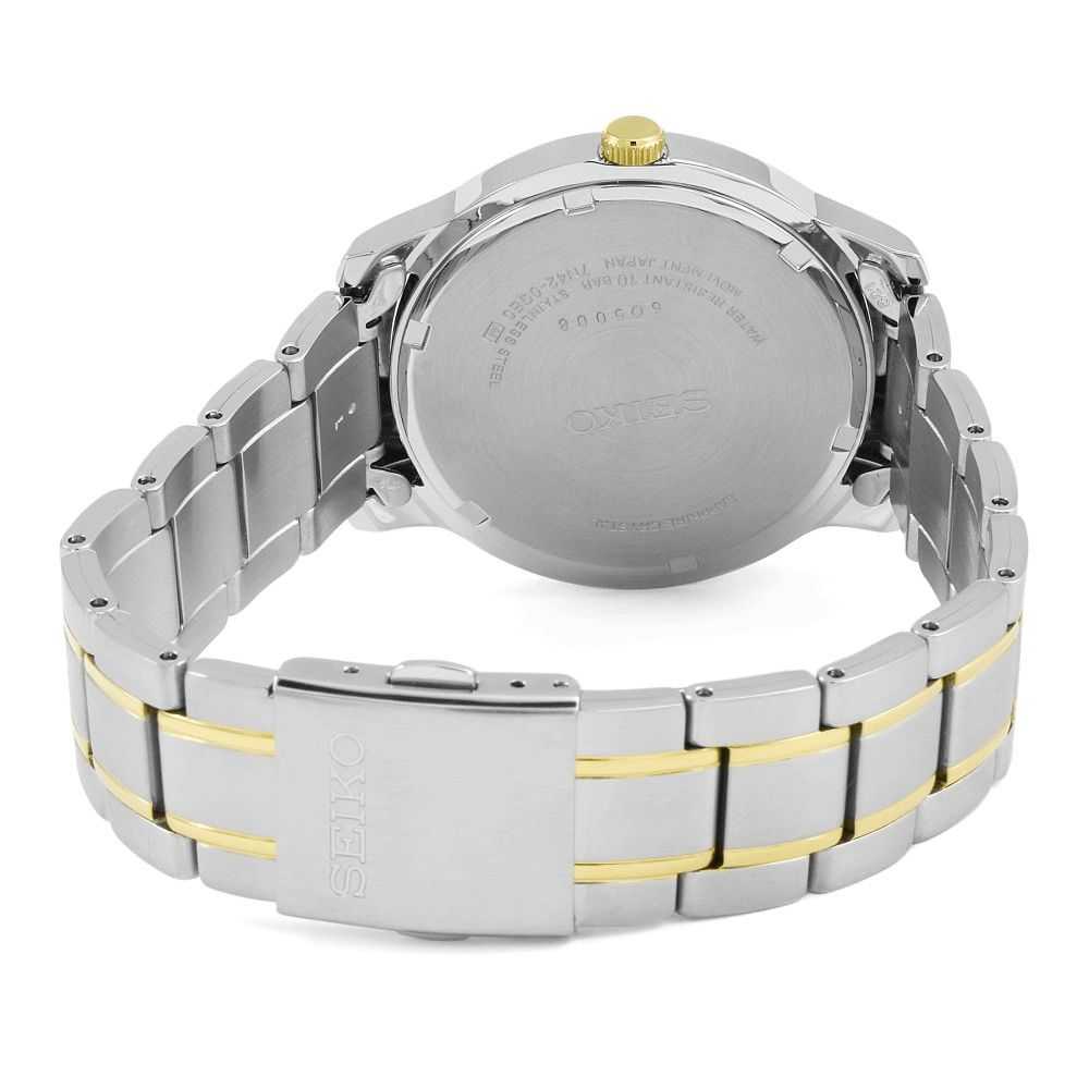 SEIKO GENERAL SGEH68P1 ANALOG STAINLESS STEEL MEN'S TWO TONE WATCH - H2 Hub Watches