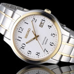 SEIKO GENERAL SGEH68P1 ANALOG STAINLESS STEEL MEN'S TWO TONE WATCH - H2 Hub Watches