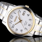 SEIKO GENERAL SGEH68P1 ANALOG STAINLESS STEEL MEN'S TWO TONE WATCH - H2 Hub Watches