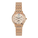 CASIO SHEEN SHE-3030PG-9AUDR MULTI-HAND ROSE GOLD STAINLESS STEEL WOMEN'S WATCH