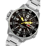 SEIKO 5 SKZ211K1P AUTOMATIC SPORT SHARK BLACK DIAL INNER RORATING COMPASS SCALE MEN'S WATCH
