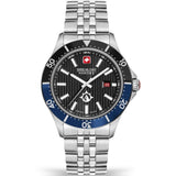 Swiss Military Flagship X Black Dial Stainless Steel Strap Men Watch SMWGH2100603