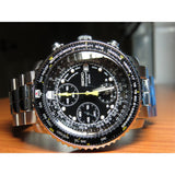 SEIKO CHRONOGRAPH SNA411P1P STAINLESS STEEL MEN'S WATCH