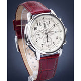 SEIKO CHRONOGRAPH SNDC31P1P BROWN LEATHER MEN'S WATCH