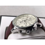 SEIKO CHRONOGRAPH SNDC31P1P BROWN LEATHER MEN'S WATCH