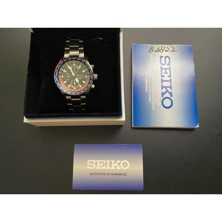 SEIKO CRITERIA SNDD11P1 CHRONOGRAPH STAINLESS STEEL MEN'S SILVER WATCH - H2 Hub Watches