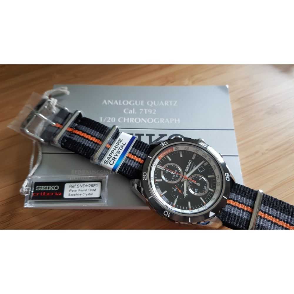 SEIKO CRITERIA SNDH25P1 CHRONOGRAPH MEN'S WATCH - H2 Hub Watches