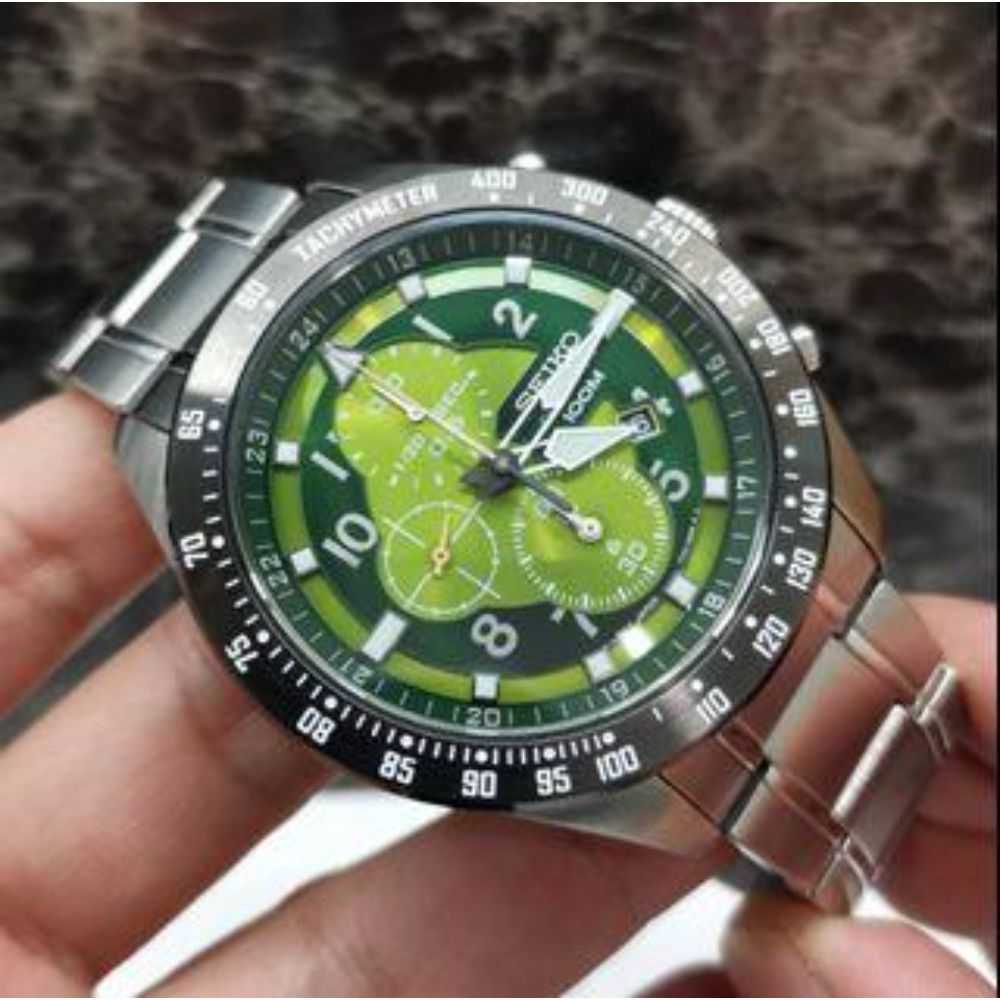 SEIKO GENERAL SNDH37P1 CHRONOGRAPH STAINLESS STEEL MEN'S SILVER WATCH - H2 Hub Watches