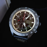 SEIKO GENERAL SNDH47P1 CHRONOGRAPH STAINLESS STEEL MEN'S BLACK WATCH