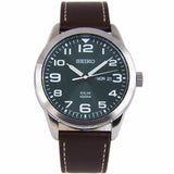 Seiko SNE473P1 Green Dial With Brown Leather Men's Watch