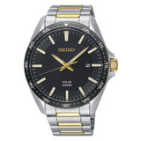 Seiko SNE485P1 Black Dial With Silver Stainless Steel Men's Watch