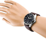 SEIKO GENERAL SNE487P1 BROWN LEATHER MEN'S WATCH