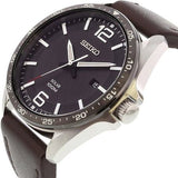 SEIKO GENERAL SNE487P1 BROWN LEATHER MEN'S WATCH