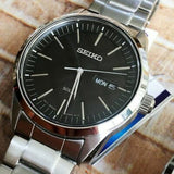 SEIKO GENERAL SNE527P1P BLACK DIAL STAINLESS STEEL MEN'S WATCH
