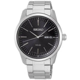 SEIKO GENERAL SNE527P1P BLACK DIAL STAINLESS STEEL MEN'S WATCH