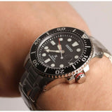 SEIKO PROSPEX SNE551P1 BLACK DIAL STAINLESS STEEL MEN'S WATCH