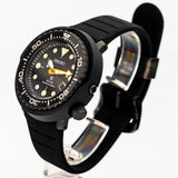 SEIKO ELITE SNE577P1P BLACK SILICONE STRAP MEN'S WATCH