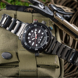 SEIKO PROSPEX SNJ037P1 BLACK STAINLESS STEEL MEN WATCH