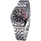 SEIKO SNK375J1P BLACK DIAL STAINLESS STEEL MEN'S WATCH