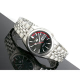 SEIKO SNK375J1P BLACK DIAL STAINLESS STEEL MEN'S WATCH