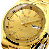 SEIKO 5 SNK574J1P AUTOMATIC GOLD STAINLESS STEEL MEN WATCH