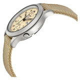 SEIKO 5 MILITARY AUTOMATIC SNK803K2 MEN'S BEIGE NYLON STRAP WATCH