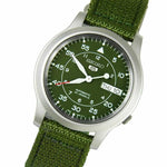 SEIKO 5 MILITARY SNK805K2P AUTOMATIC MEN'S GREEN NYLON STRAP WATCH - H2 Hub Watches