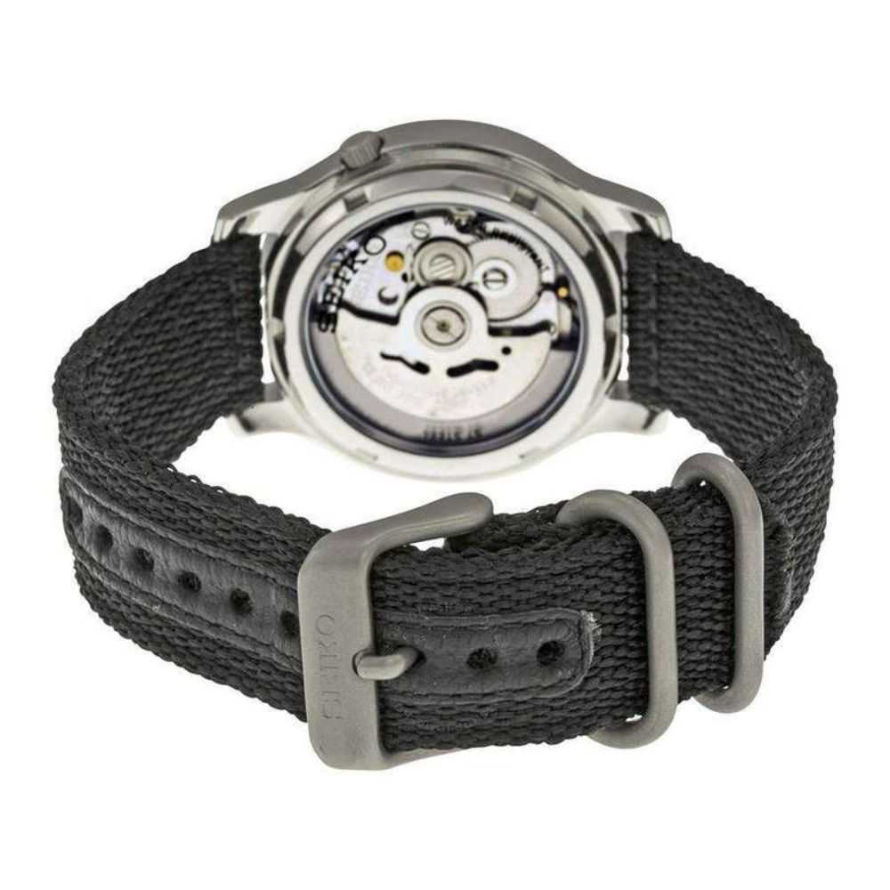 SEIKO 5 MILITARY SNK809K2P AUTOMATIC MEN'S BLACK NYLON STRAP WATCH - H2 Hub Watches