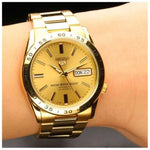 SEIKO 5 SNKE06K1 AUTOMATIC STAINLESS STEEL MEN'S GOLD WATCH - H2 Hub Watches