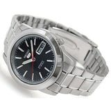SEIKO 5 SNKE53J1P BLACK DIAL STAINLESS STEEL MEN'S WATCH