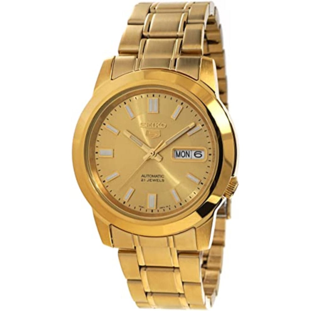 SEIKO 5 SNKK20K1 GOLD STAINLESS STEEL MEN'S WATCH - H2 Hub Watches