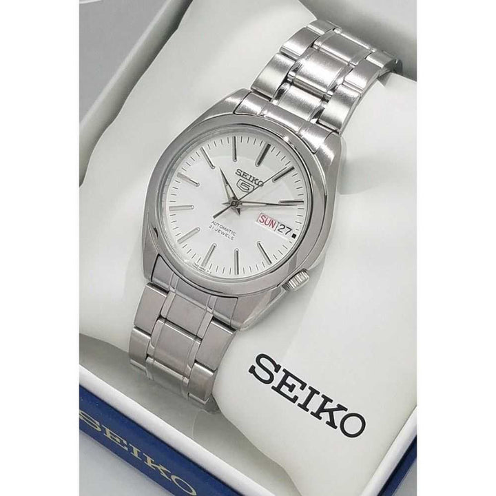 SEIKO GENERAL SNKL41K1 AUTOMATIC STAINLESS STEEL MEN'S SILVER WATCH - H2 Hub Watches