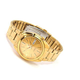 Seiko 5 Gold Dial Stainless Steel Strap Men's Watch SNKL48K1