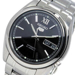 SEIKO 5 SNKL55K1 AUTOMATIC STAINLESS STEEL MEN'S SILVER WATCH - H2 Hub Watches