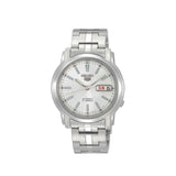 SEIKO SNKL75K1 AUTOMATIC WHITE DIAL STAINLESS STEEL MEN'S WATCH