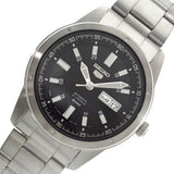 Seiko 5 Black Dial Automatic Stainless Steel Men's Watch SNKN13J1P