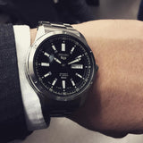Seiko 5 Black Dial Automatic Stainless Steel Men's Watch SNKN13J1P