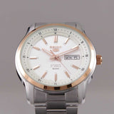 SEIKO 5 CLASSIC SNKP12K1 AUTOMATIC STAINLESS STEEL MEN'S TWO TONE WATCH - H2 Hub Watches