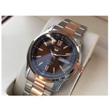 Seiko 5 Two-Tone Stainless Steel Strap Men's Watch SNKP18J1P