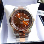 SEIKO 5 CLASSIC SNKP18K1 AUTOMATIC STAINLESS STEEL MEN'S TWO TONE WATCH - H2 Hub Watches