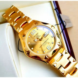 Seiko 5 Gold Dial And Stainless Steel Strap Men Watch SNZ460J1P