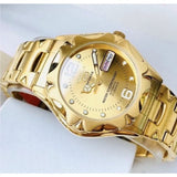 Seiko 5 Gold Dial And Stainless Steel Strap Men Watch SNZ460J1P