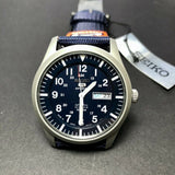 Seiko 5 Blue Nylon Strap Men's Watch SNZG11J1P